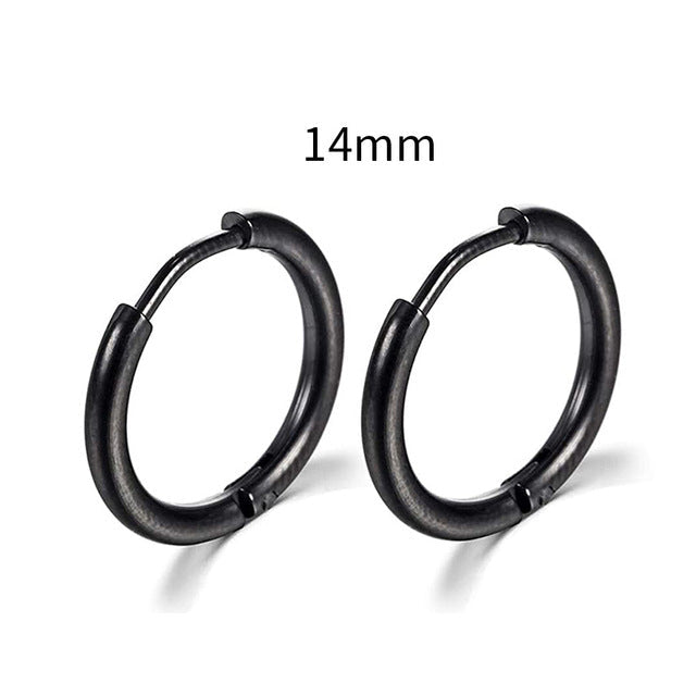 2025 New Simple Stainless Steel Gold Small Earrings Cartilage Ear Piercing Jewelry
